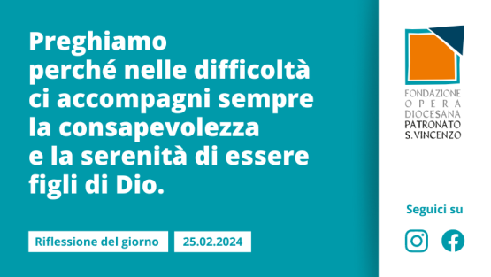 Domenica 25 febbraio 2024