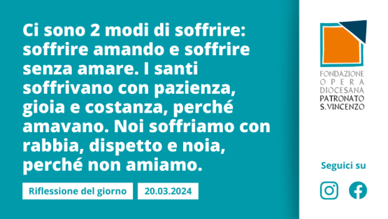 Mercoledì 20 marzo 2024