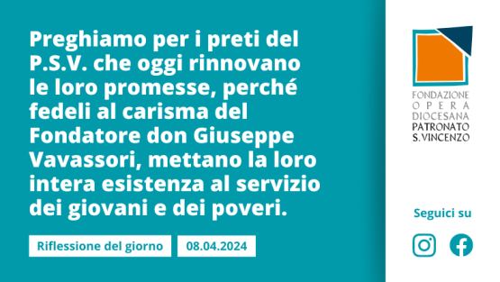 Lunedì 8 aprile 2024