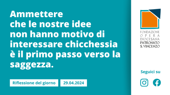 Lunedì 29 aprile 2024