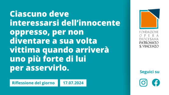 Mercoledì 17 luglio 2024