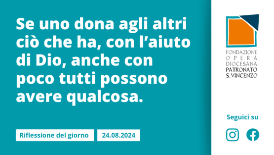 Sabato 24 agosto 2024