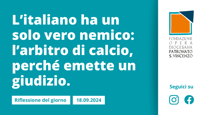 Mercoledì 18 settembre 2024