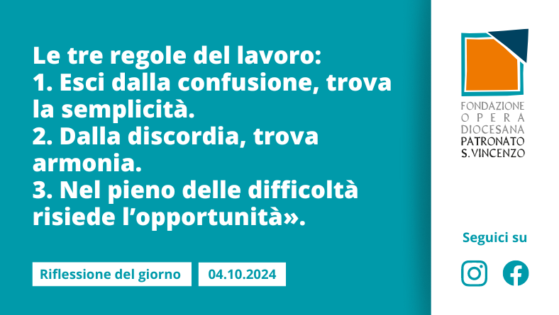 Venerdì 4 ottobre 2024