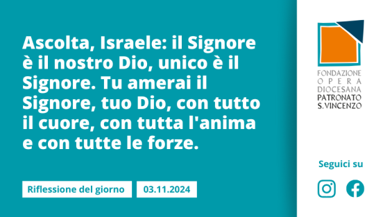 Domenica 3 novembre 2024