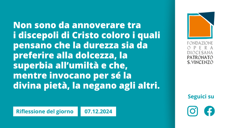 Sabato 7 dicembre 2024