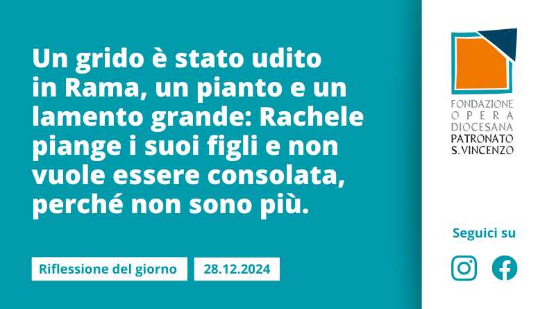 Sabato 28 dicembre 2024