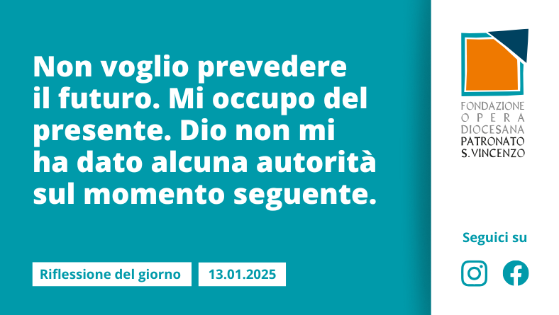 Lunedì 13 gennaio 2025