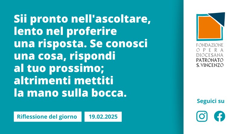 Mercoledì 19 febbraio 2025