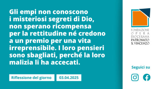 Giovedì 3 aprile 2025