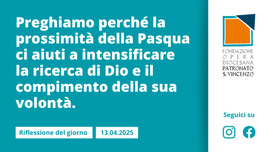 Domenica 13 aprile 2025