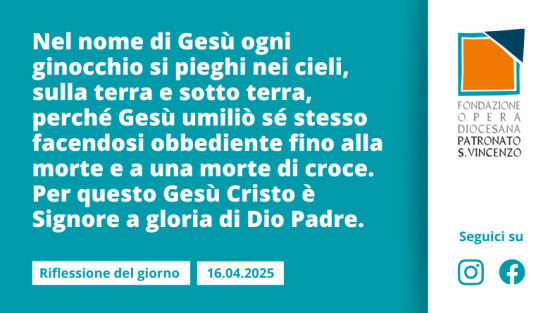 Mercoledì 16 aprile 2025
