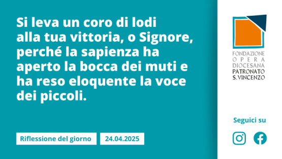 Giovedì 24 aprile 2025