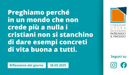 Mercoledì 28 maggio 2025