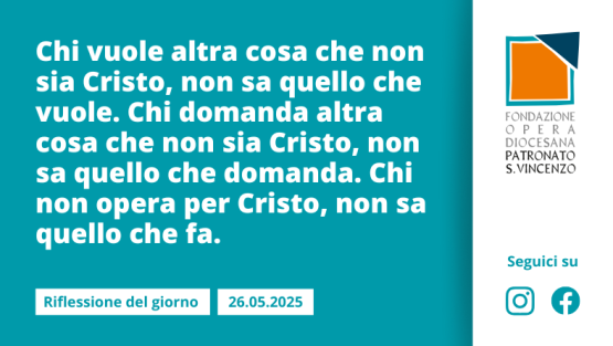 Lunedì 26 maggio 2025