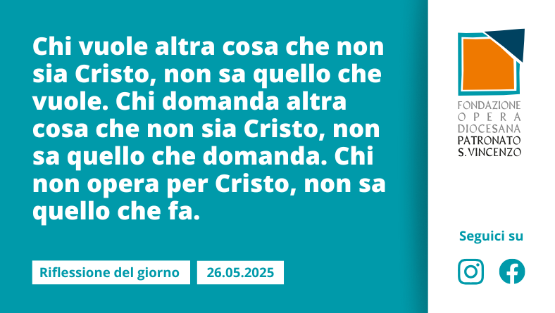 Lunedì 26 maggio 2025