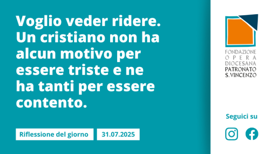 Giovedì 31 luglio 2025