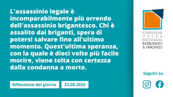 Sabato 23 agosto 2025