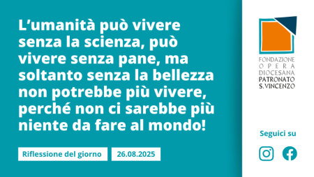 Martedì 26 agosto 2025