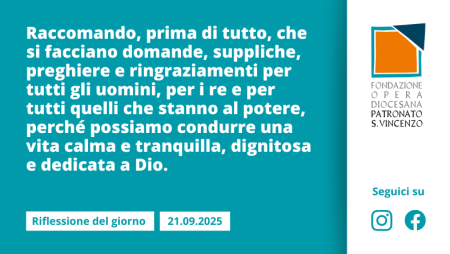 Domenica 21 settembre 2025