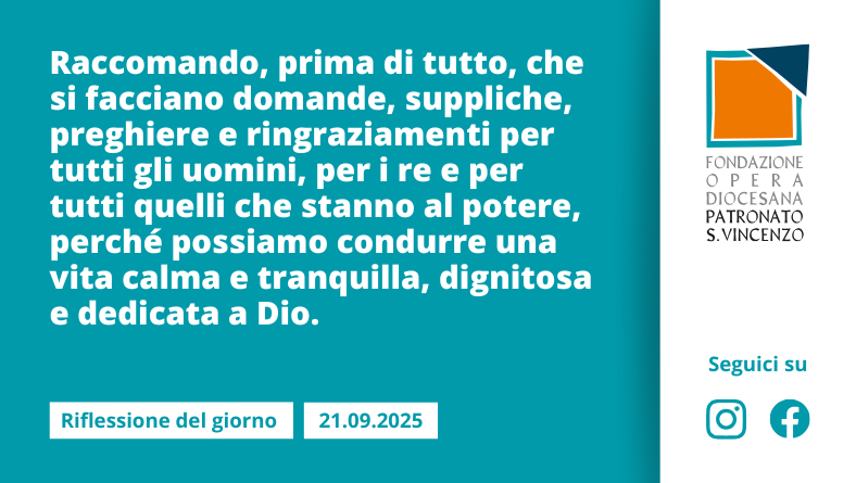 Domenica 21 settembre 2025
