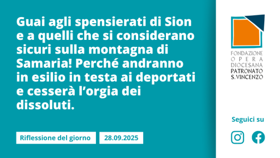 Domenica 28 settembre 2025