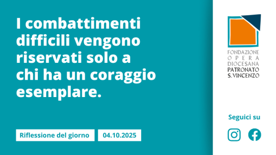 Sabato 4 ottobre 2025