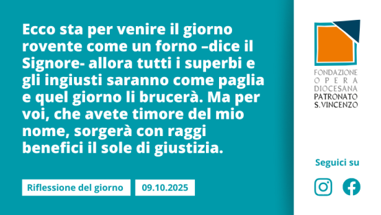 Giovedì 9 ottobre 2025