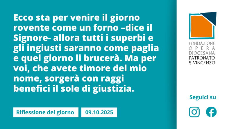 Giovedì 9 ottobre 2025