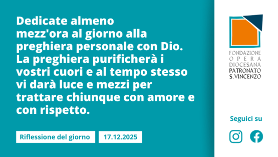 Mercoledì 17 dicembre 2025