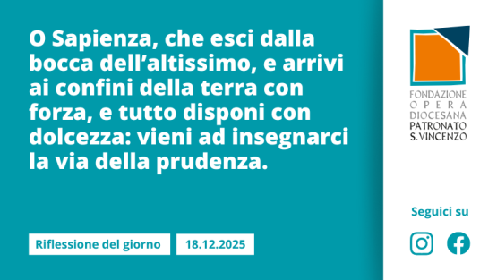 Giovedì 18 dicembre 2025
