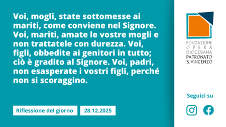 Domenica 28 dicembre 2025