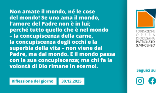 Martedì 30 dicembre 2025