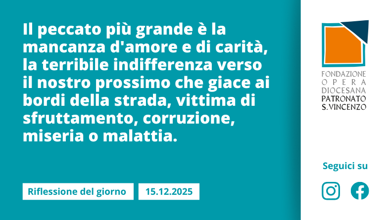 Lunedì 15 dicembre 2025