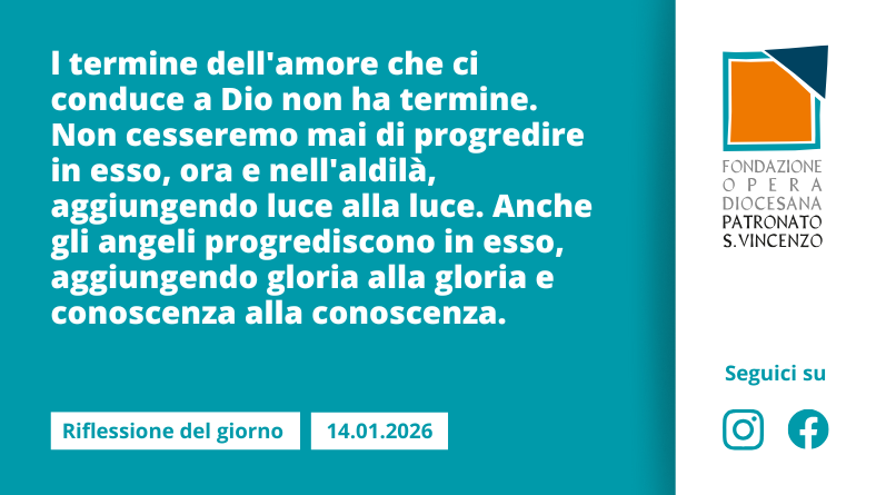 Mercoledì 14 gennaio 2026