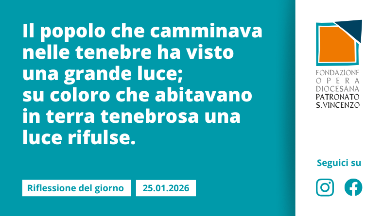 Domenica 25 gennaio 2026