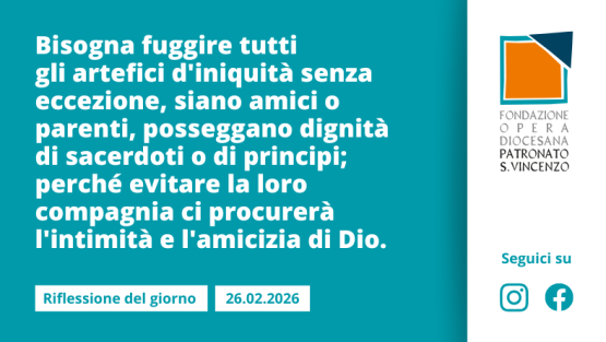 Giovedì 26 febbraio 2026