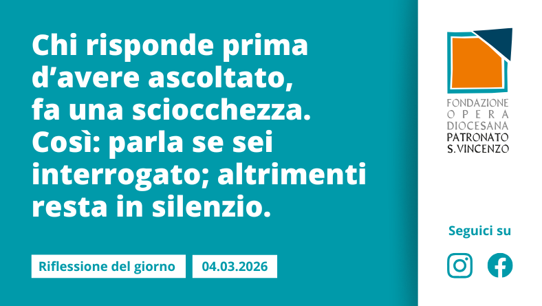 Mercoledì 4 marzo 2026