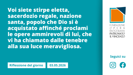 Domenica 3 maggio 2026