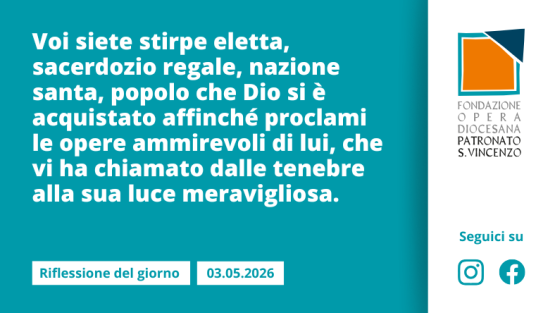 Domenica 3 maggio 2026