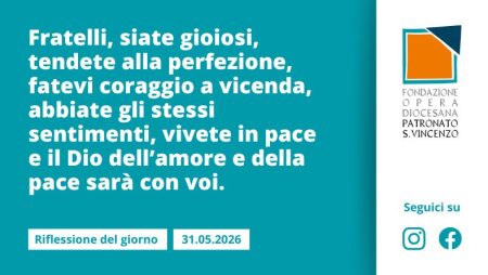 Domenica 31 maggio 2026