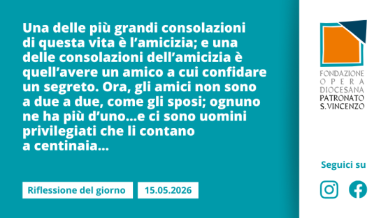 Venerdì 15 maggio 2026