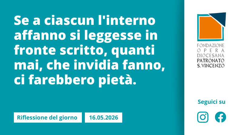 Sabato 16 maggio 2026