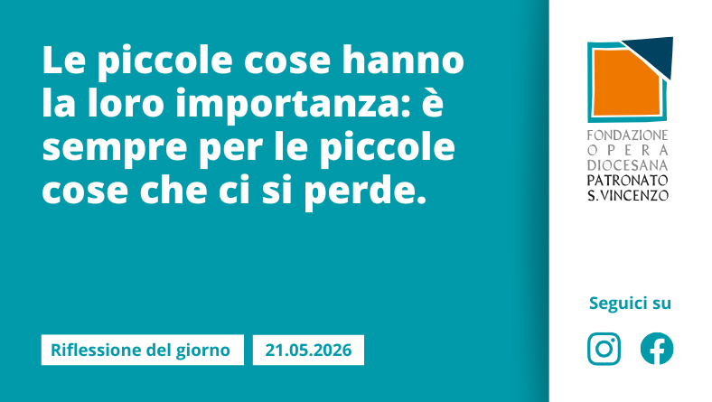 Giovedì 21 maggio 2026