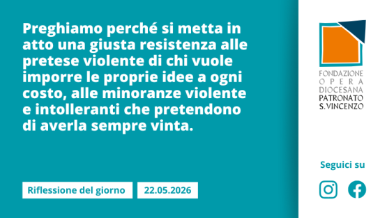 Venerdì 22 maggio 2026