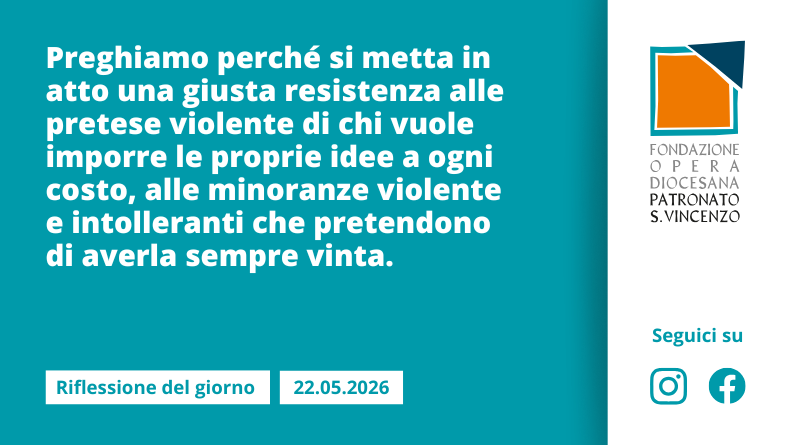 Venerdì 22 maggio 2026