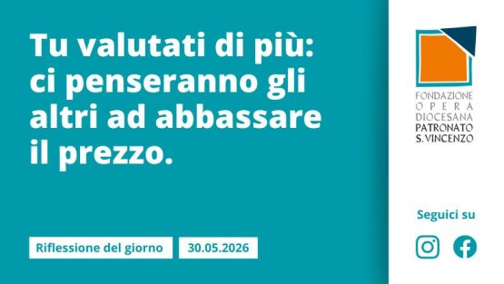 Sabato 30 maggio 2026