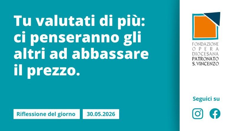 Sabato 30 maggio 2026