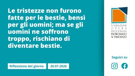 Lunedì 20 luglio 2026