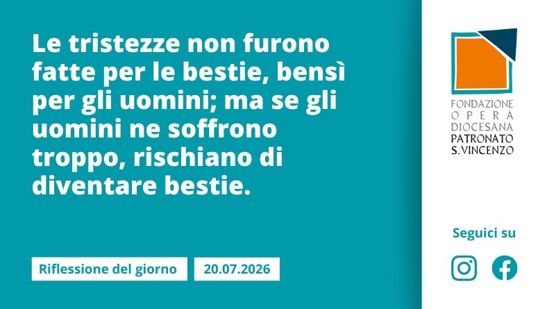 Lunedì 20 luglio 2026